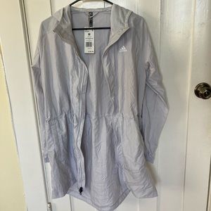 Light gray Adidas windbreaker